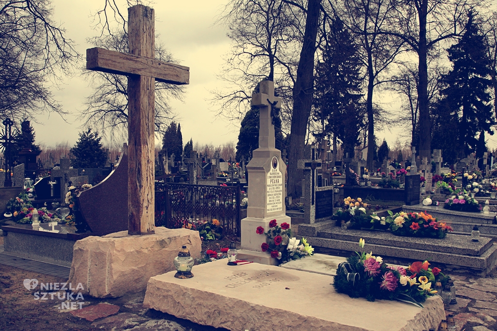 Grób J. Chełmońskiego na cmentarzu w Ojrzanowie