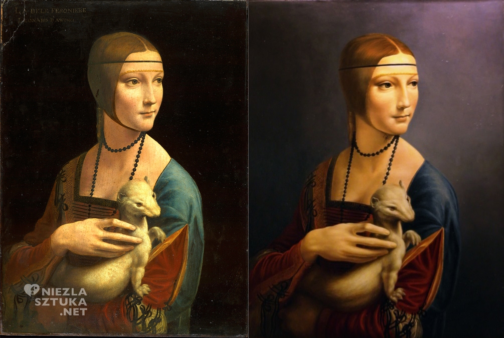 Mirosław Sikorski kopia Damy z gronostajem malarstwo polskie Leonardo da Vinci muzeum Czartoryskich