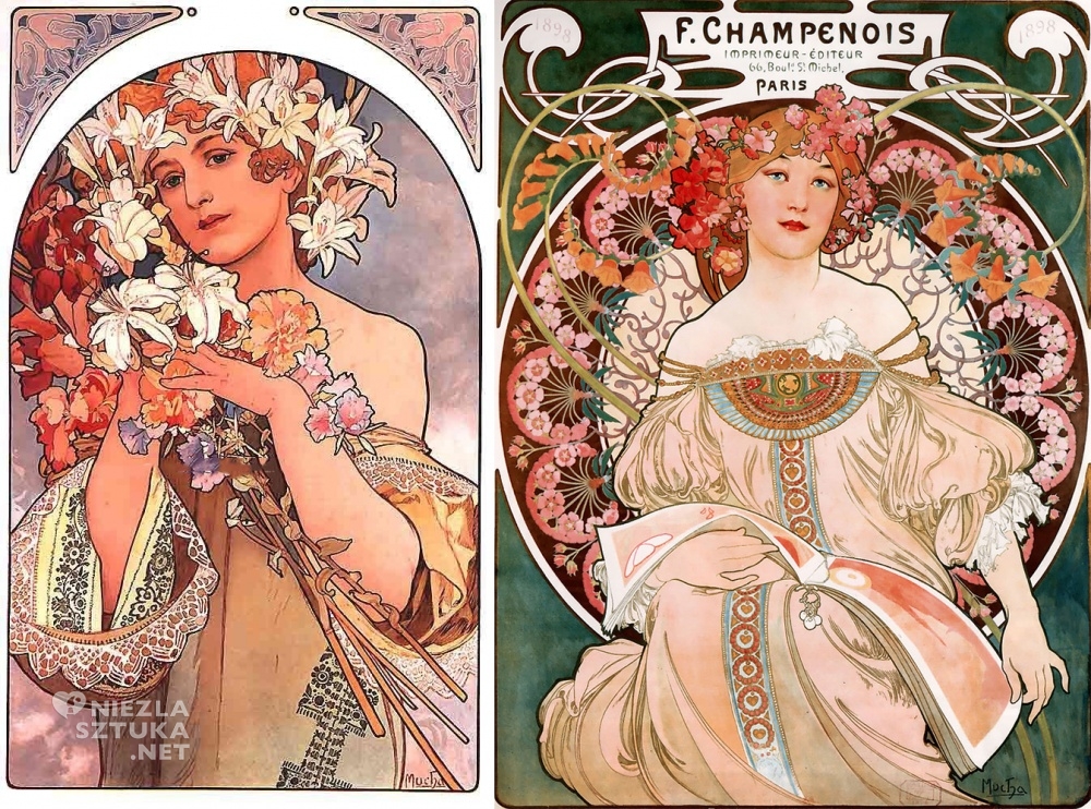 Alfons Mucha sztuka secesja niezlasztuka.net