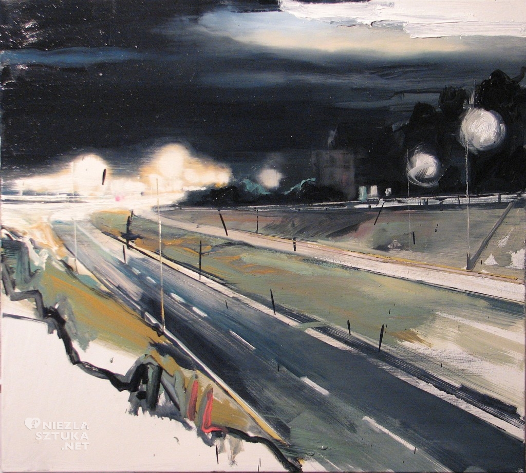 'Ciągle łuki i zakręty', 2014, 90x100 cm, olej na płótnie