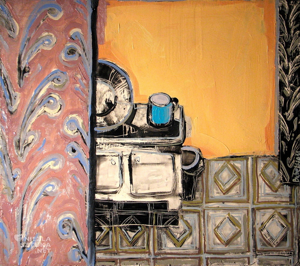 'Opisywanie świata III.', 2011, 62x70 cm, olej, akryl na des