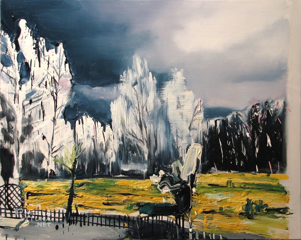 'Pierwsza wiosenna burza', 2014, 80x100 cm, olej na płótnie