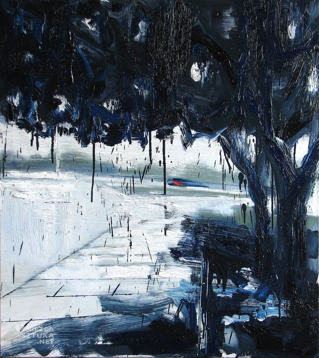 'Zapach deszczu i mokrych włosów', 2014, 95x85 cm, olej na płótnie