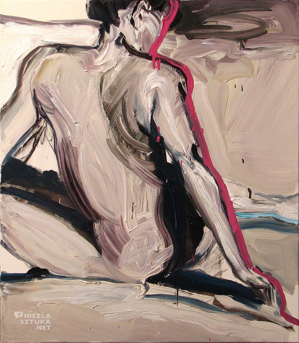 'Zapamietany dotyk a złudzenia', 2014, 80x70 cm, olej na płótnie