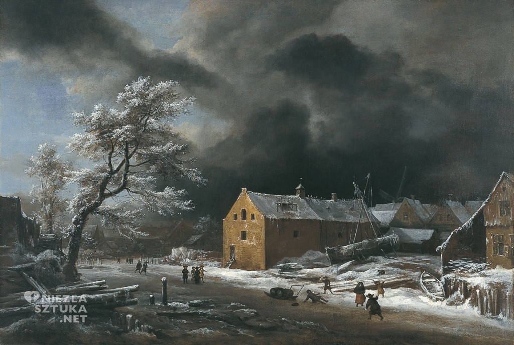 traktat o malarstwie Roman Maciuszkiewicz malarstwo dawne Sassetta Magritte Turner Christo pejzaż niebo światło niezlasztuka.net Jacob van Ruisdael Pejzaż zimowy