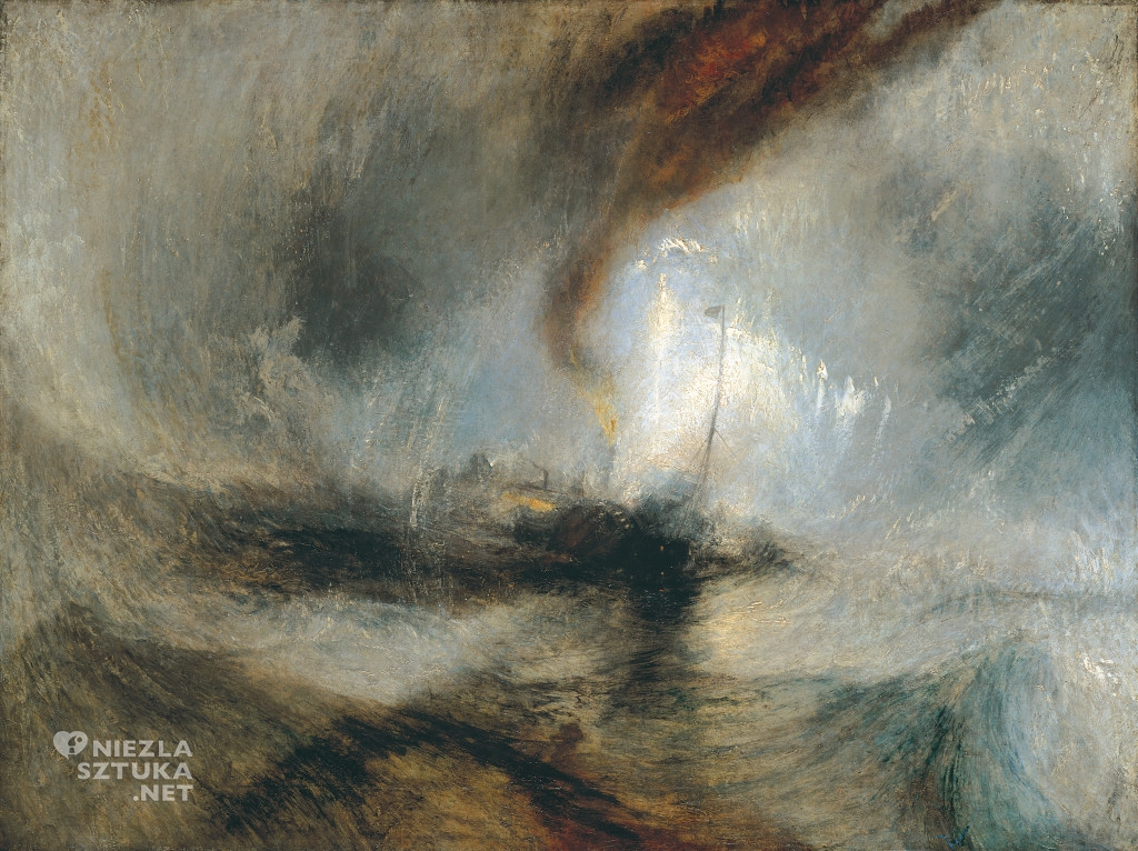 traktat o malarstwie Roman Maciuszkiewicz malarstwo dawne Sassetta Magritte Turner Christo pejzaż niebo światło niezlasztuka.net Joseph Mallord William Turner Burza śnieżna Parowiec wychodzący z portu