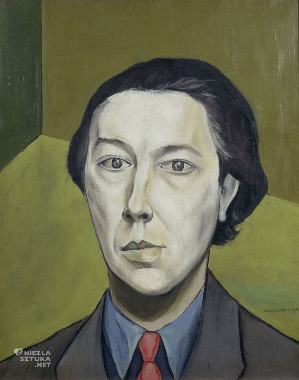Victor Brauner, Portret André Bretona, 1934