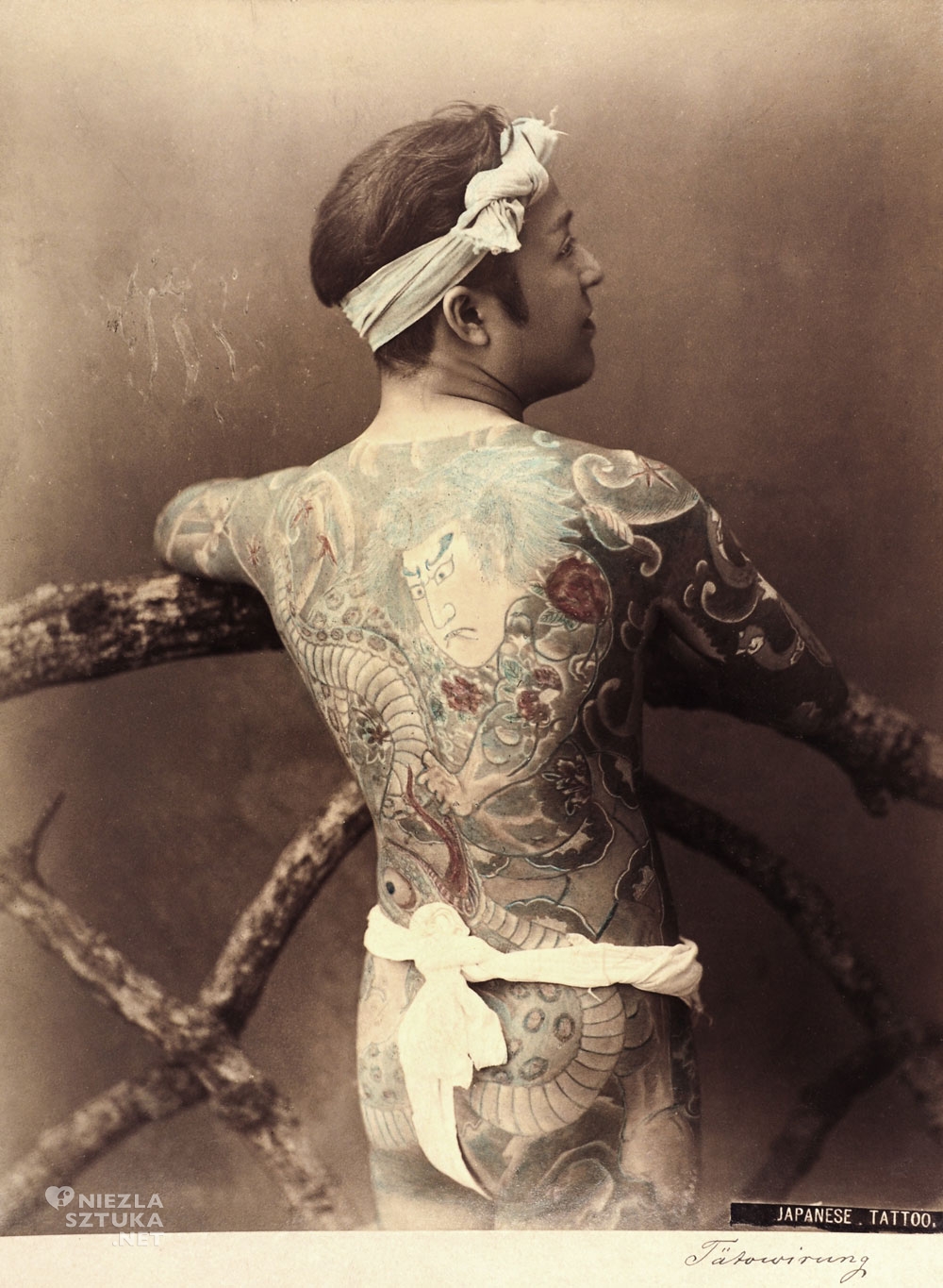 Artysta nieznany Tatuaż japoński, 1880-1890 © Muzeum Sztuki i Designu Hamburg