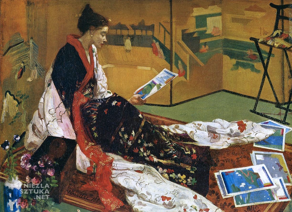 James McNeill Whistler Kaprys w purpurze i złocie: Złoty parawan, 1864