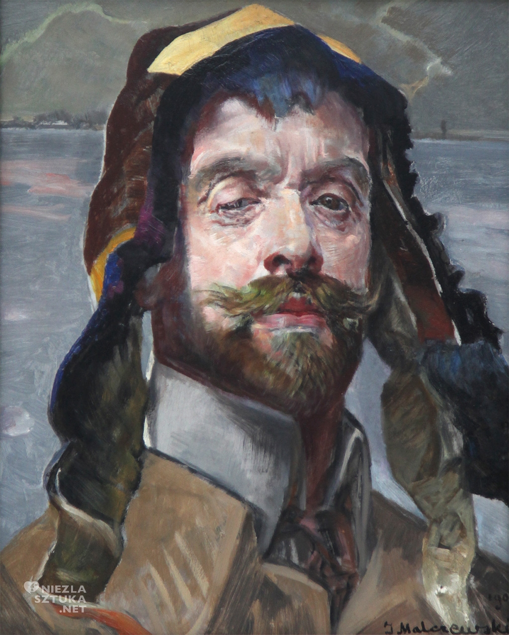 Jacek Malczewski, Autoportret w jakuckiej czapce, 1907, Muzeum-Pałac w Rogalinie