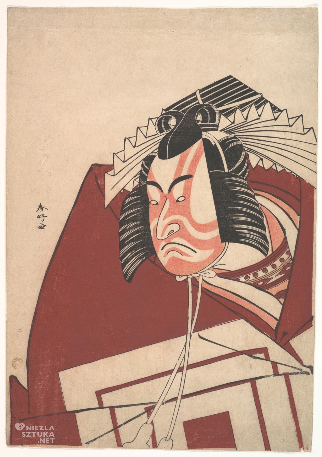 Katsukawa Shunko, Ichikawa Danjuro V w przedstawieniu Shibaraku, ok. 1789, źródło: Metropolitan Museum Of Art