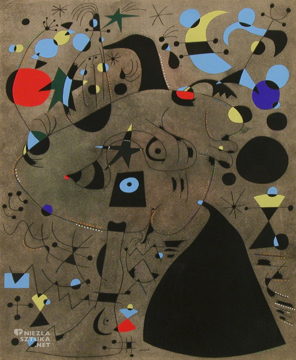 Joan Miró Kobieta w nocy, 1959