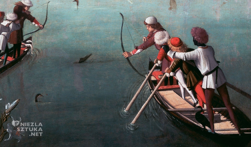 Vittore Carpaccio Polowanie na lagunie, fragment