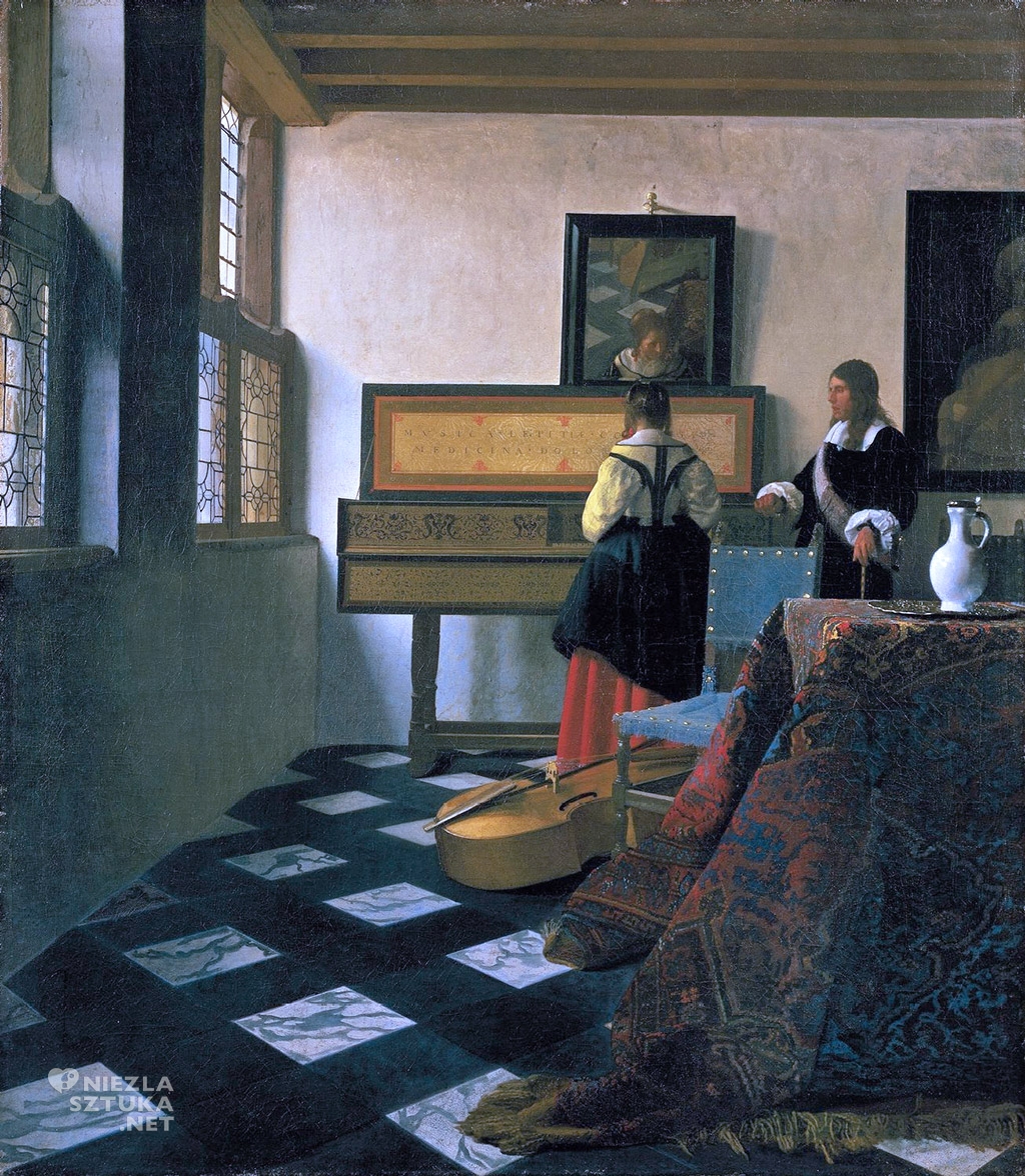 Johannes Vermeer Lekcja muzyki, 1662-1664