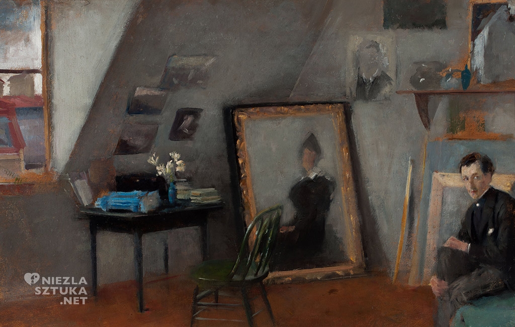 Olga Boznańska, Wnętrze pracowni, 1895, wł. Muzeum Narodowe w Warszawie