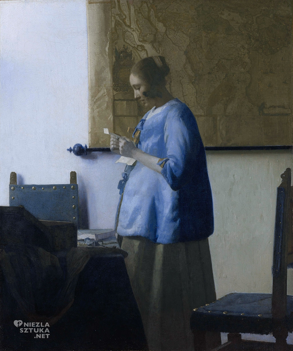Johannes Vermeer <em>Kobieta w błękitnej sukni (Czytająca list)</em>, ok.1662 - 1665, Rijksmuseum, Amsterdam