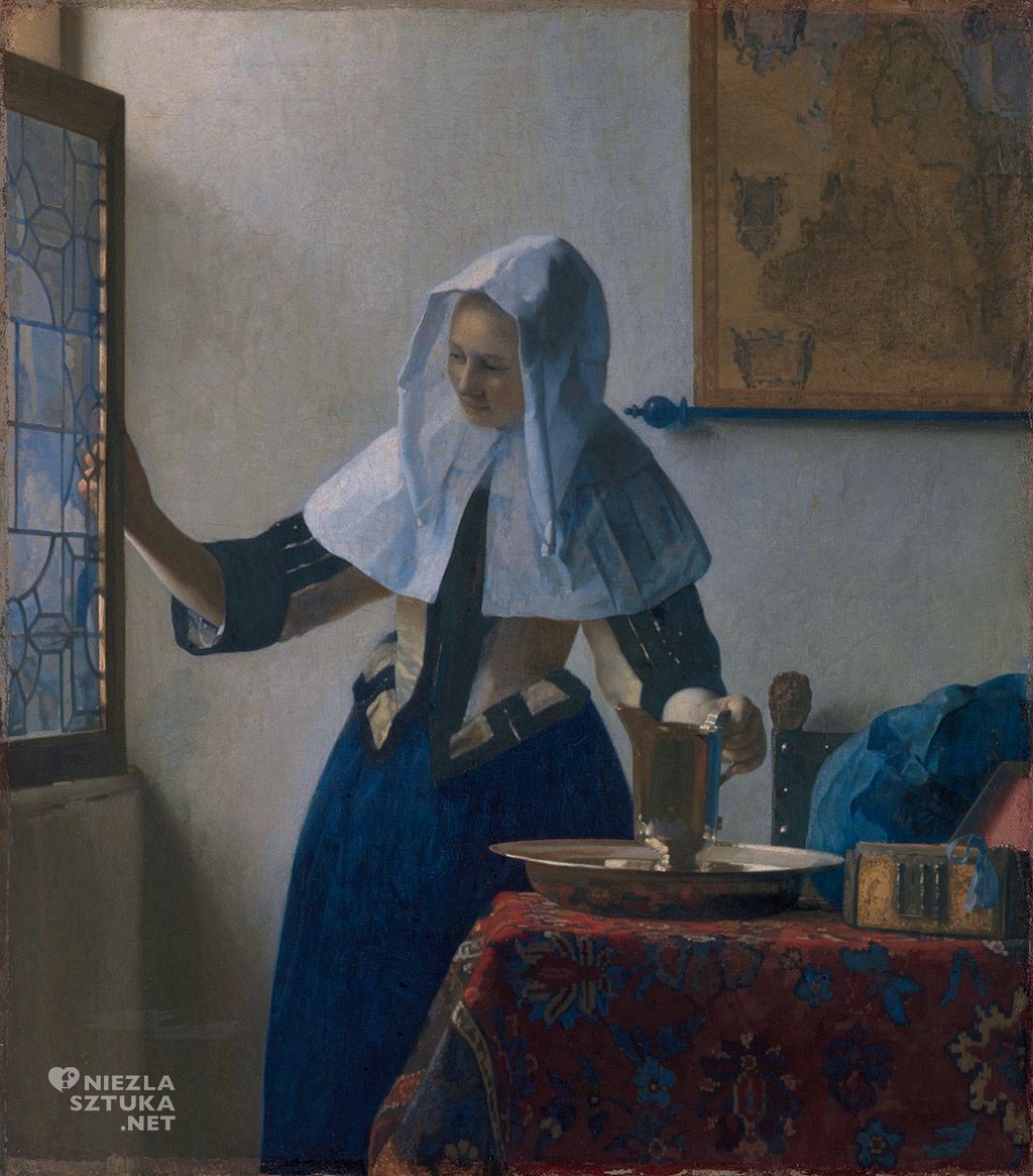 Johannes Vermeer Kobieta z dzbanem , ok. 1662 - 1665, Metropolitan Museum of Art, Nowy Jork