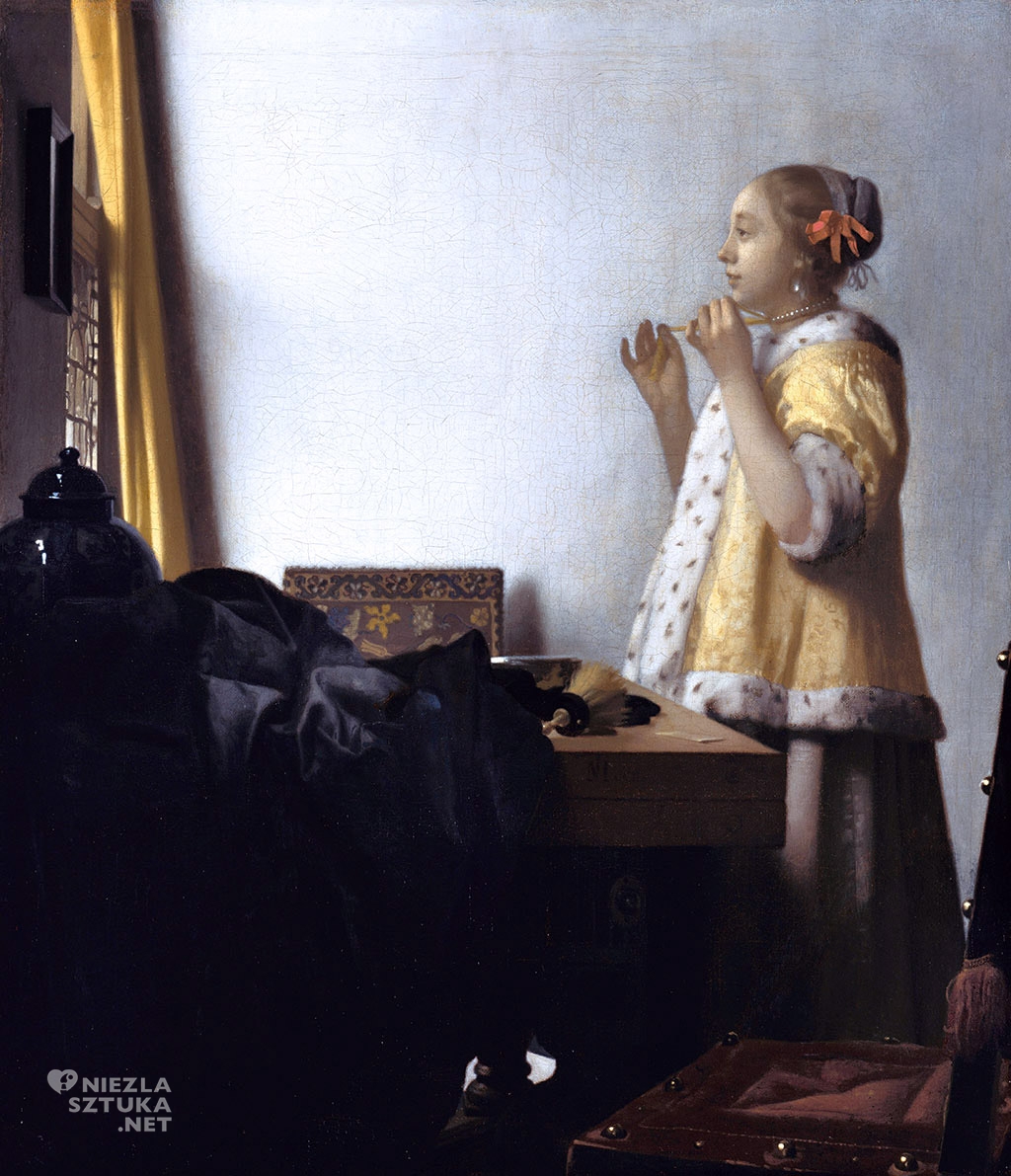 Johannes Vermeer <em>Sznur pereł</em>, ok. 1662-1665, Gemaldegalerie, Berlin
