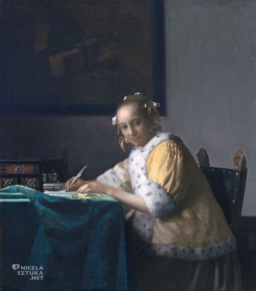 Johannes Vermeer Dziewczyna pisząca list, ok. 1665-1666, National Gallery of Art, Waszyngton