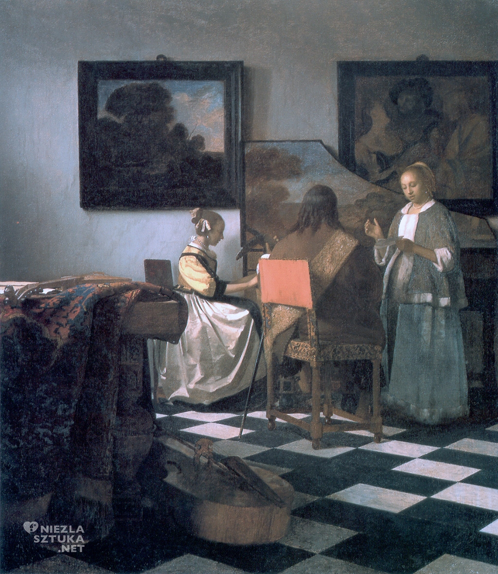 Johannes Vermeer Koncert (skradziony 18 marca 1990, do dziś nieodnaleziony), ok. 1663-1666, Isabella Stewart Gardner Museum, Boston