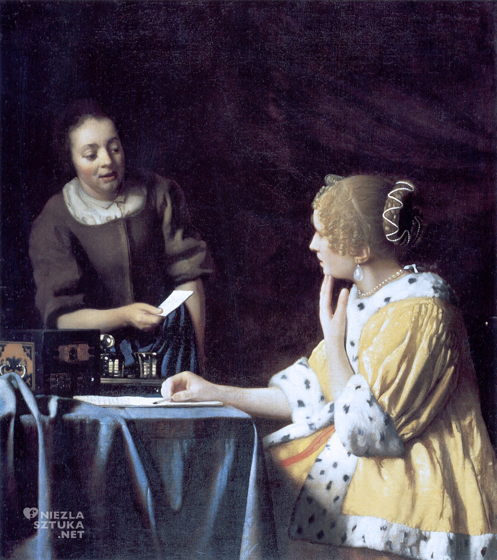 Johannes Vermeer Dama z pokojówką, ok. 1666-1667, The Frick Collection, Nowy Jork