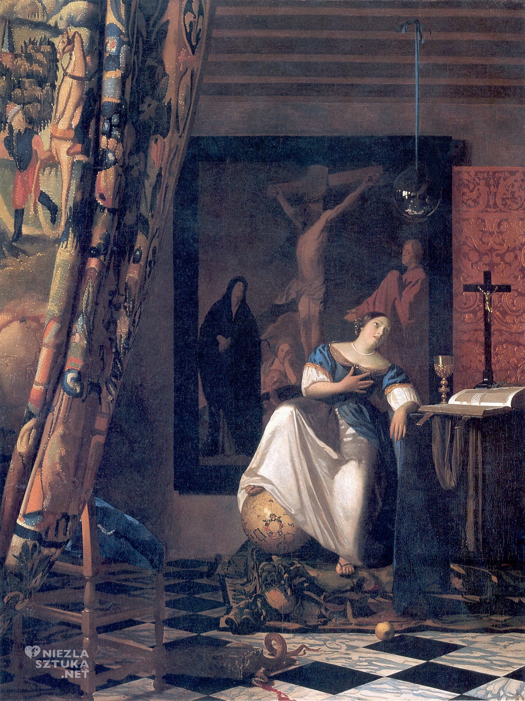 Johannes Vermeer Alegoria wiary,ok.1670- 1674, Metropolitan Museum of Art, Nowy Jork