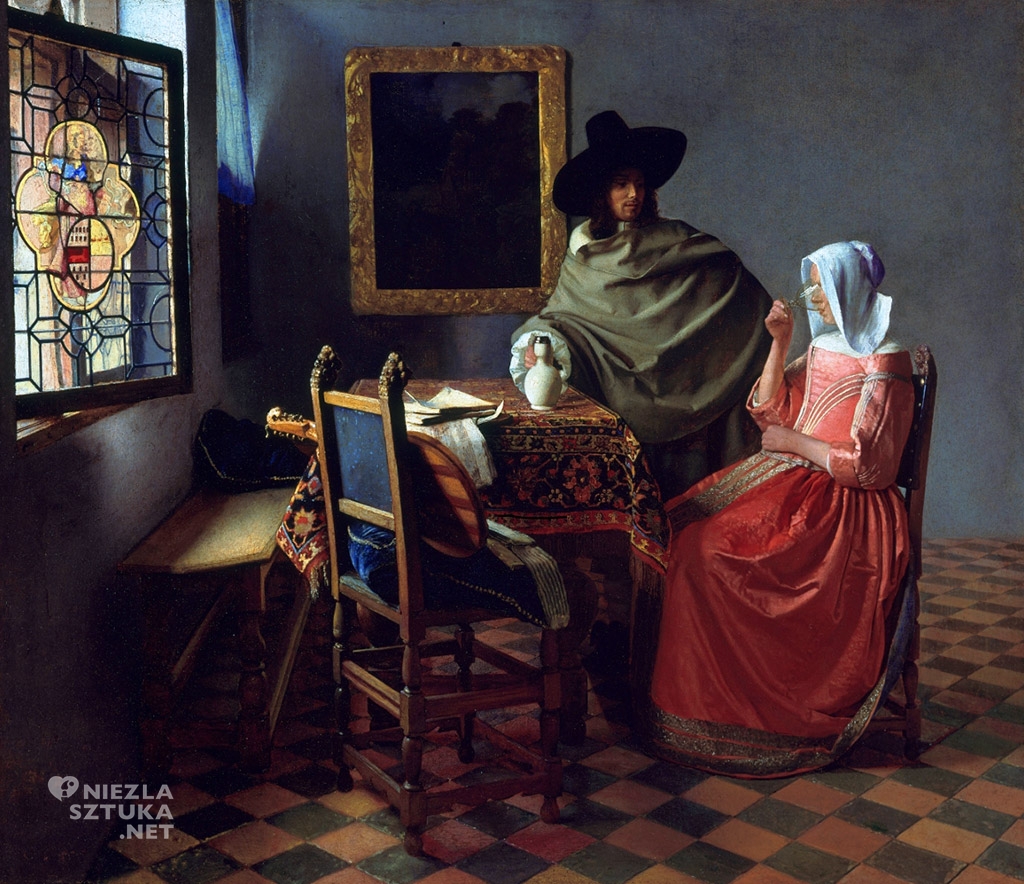 Johannes Vermeer Kielich wina , ok. 1658 - 60, Gemadegalerie, Berlin