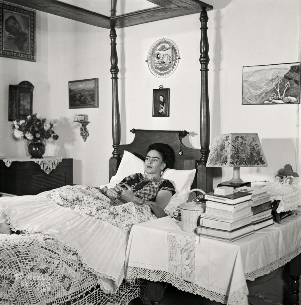 Kahlo In Bed, 1951.The Gisèle Freund Photographs