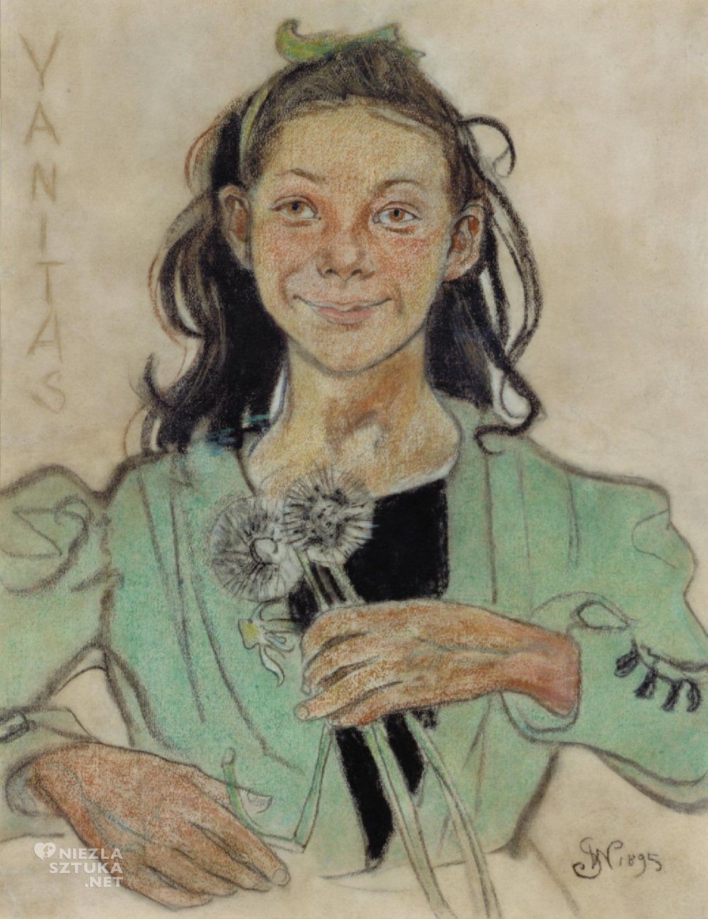 S. Wyspiański, Vanitas. Projekt polichromii do kościoła OO. Franciszkanów w Krakowie, 1895, pastel, fot.: pinakoteka.zascianek.pl