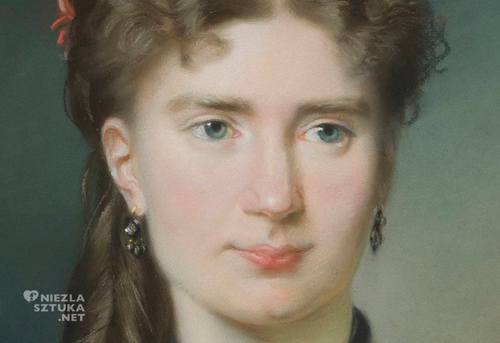 Emilia Dukszyńska-Dukszta Portret Julii z Bergsonów Lesser- Blatteisowej | 1869, detal, MNW