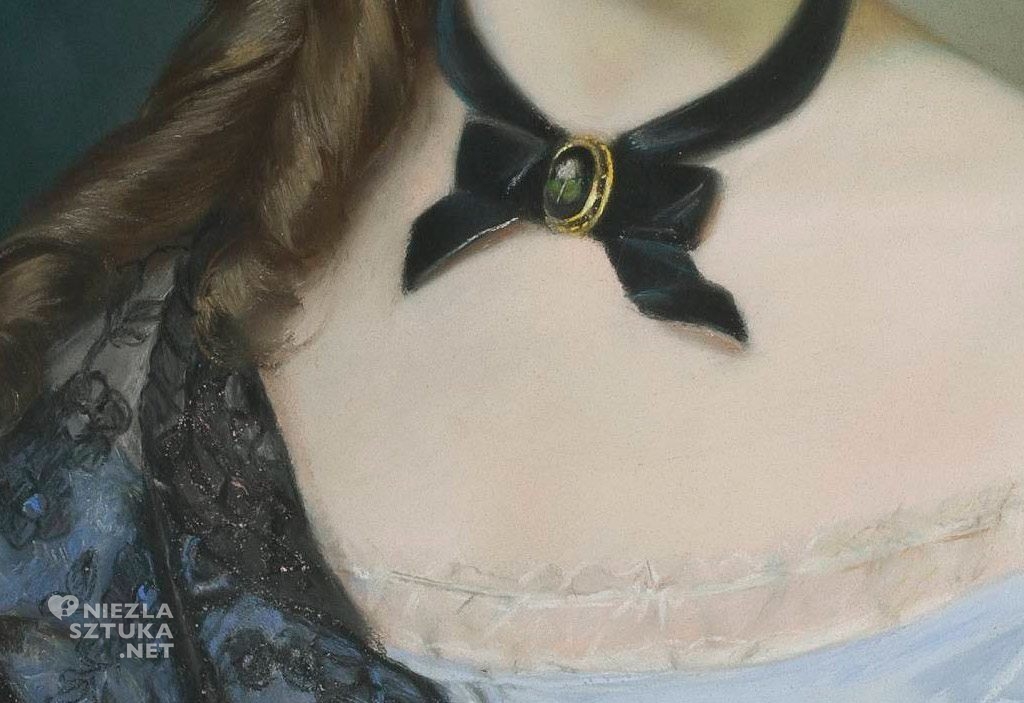 Emilia Dukszyńska-Dukszta Portret Julii z Bergsonów Lesser- Blatteisowej | 1869, detal, MNW