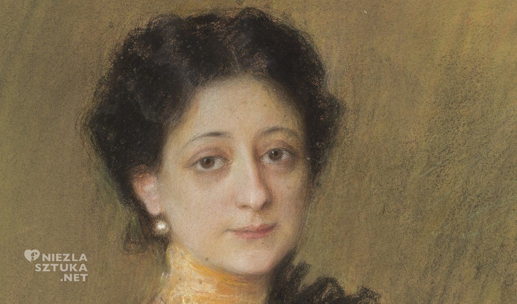Teodor Axentowicz Portret pani P. | ok. 1905, detal, MNW