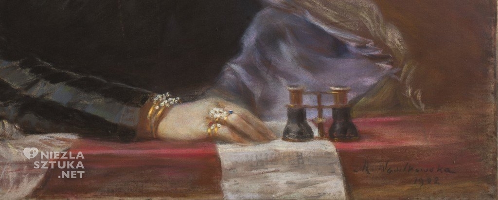 Maria Nostitz-Wasilkowska Portret Julii Wiemanowej | 1902, detal, MNW