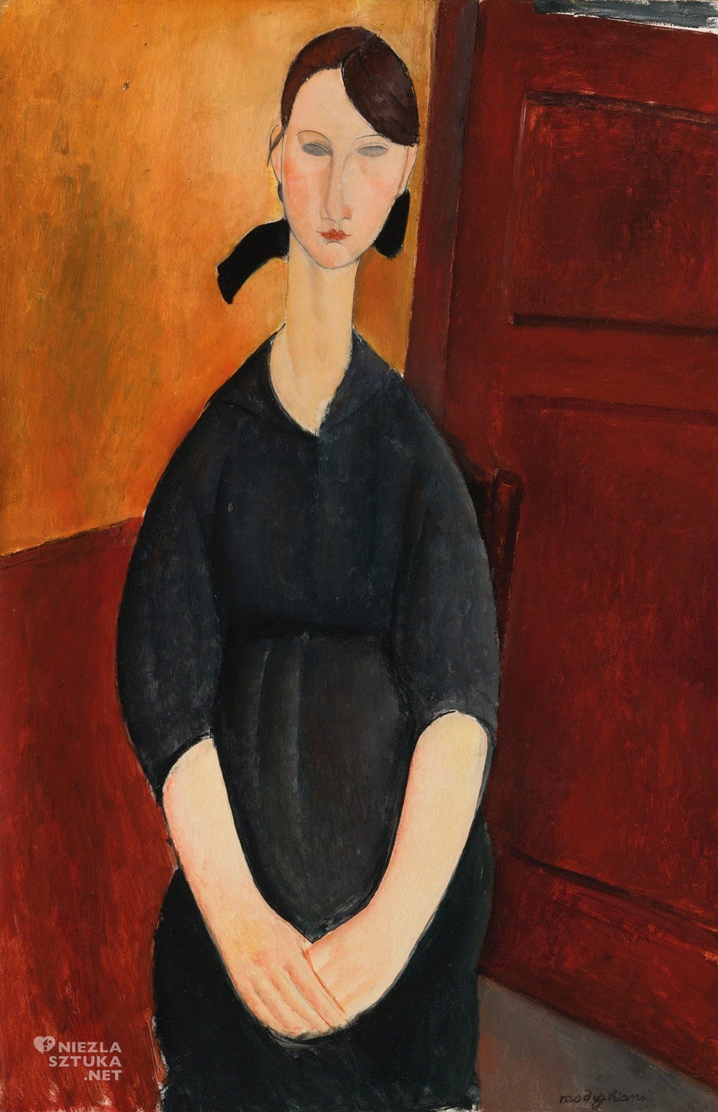 Amedeo Modigliani Portret Paulette Jourdain | 1919, sothebys.com
