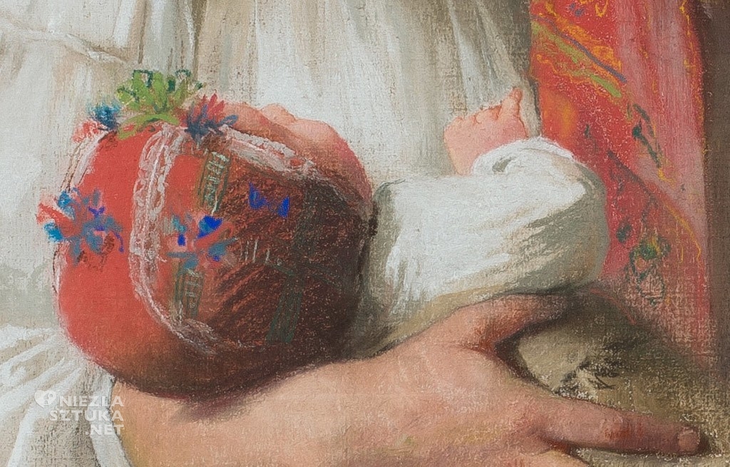 Anna Bilińska <em>Wieśniaczka z dzieckiem</em> | 1891, detal, MNW
