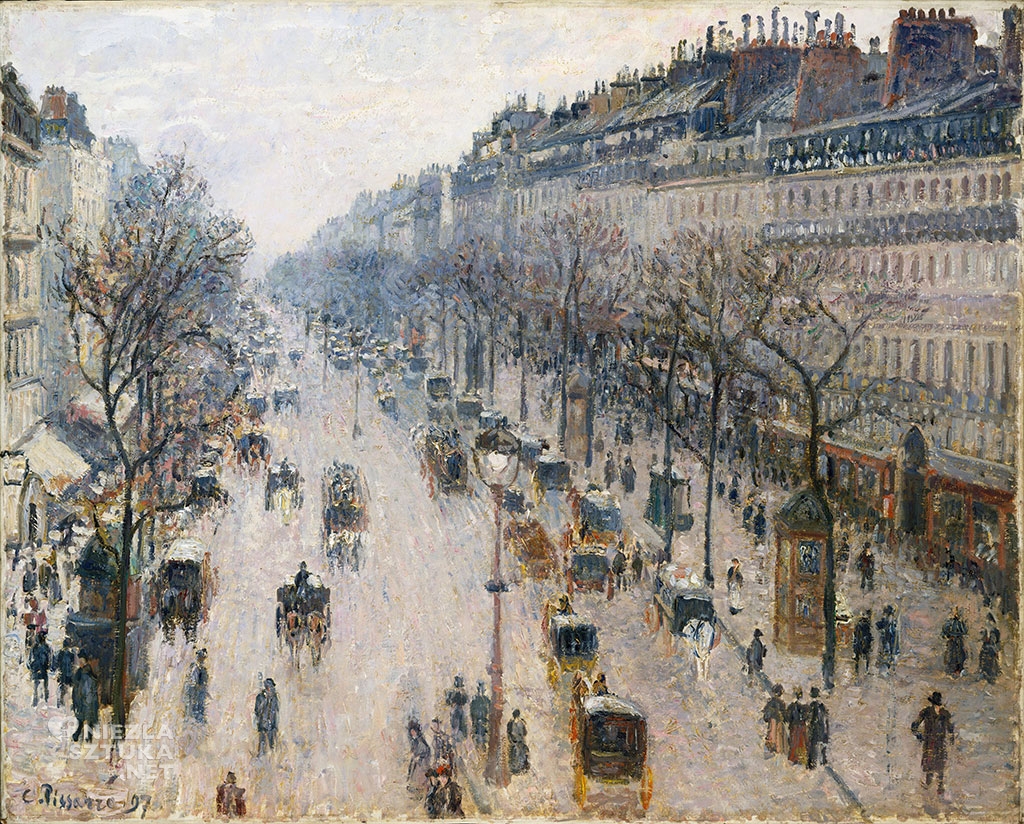 Camille Pissarro <em>Boulevard Montmartre</em> | 1897, fot. wikimedia