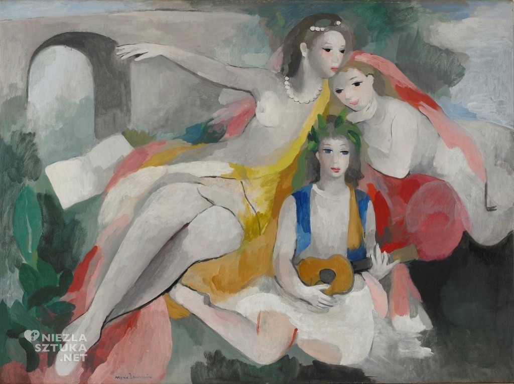 Marie Laurencin Trzy młode kobiety | 1953, fot.: wikipedia.org