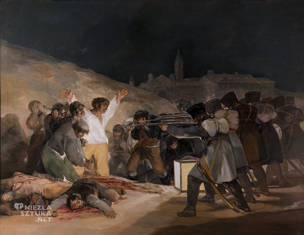 Francisco Goya Rozstrzelanie powstańców madryckich | 1814, olej na płótnie, 268 × 347 cm, Prado
