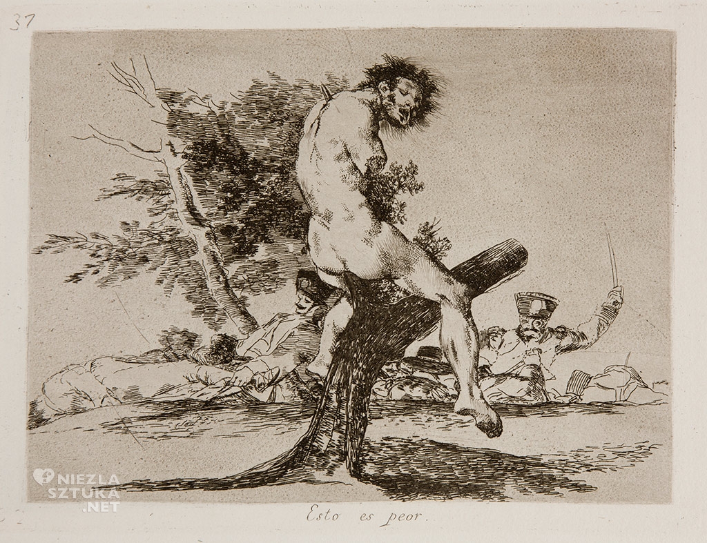 Goya <em>Los Desastres de la Guerra No. 37</em> / <em> Okropności wojny </em> | rok, Museo Prado